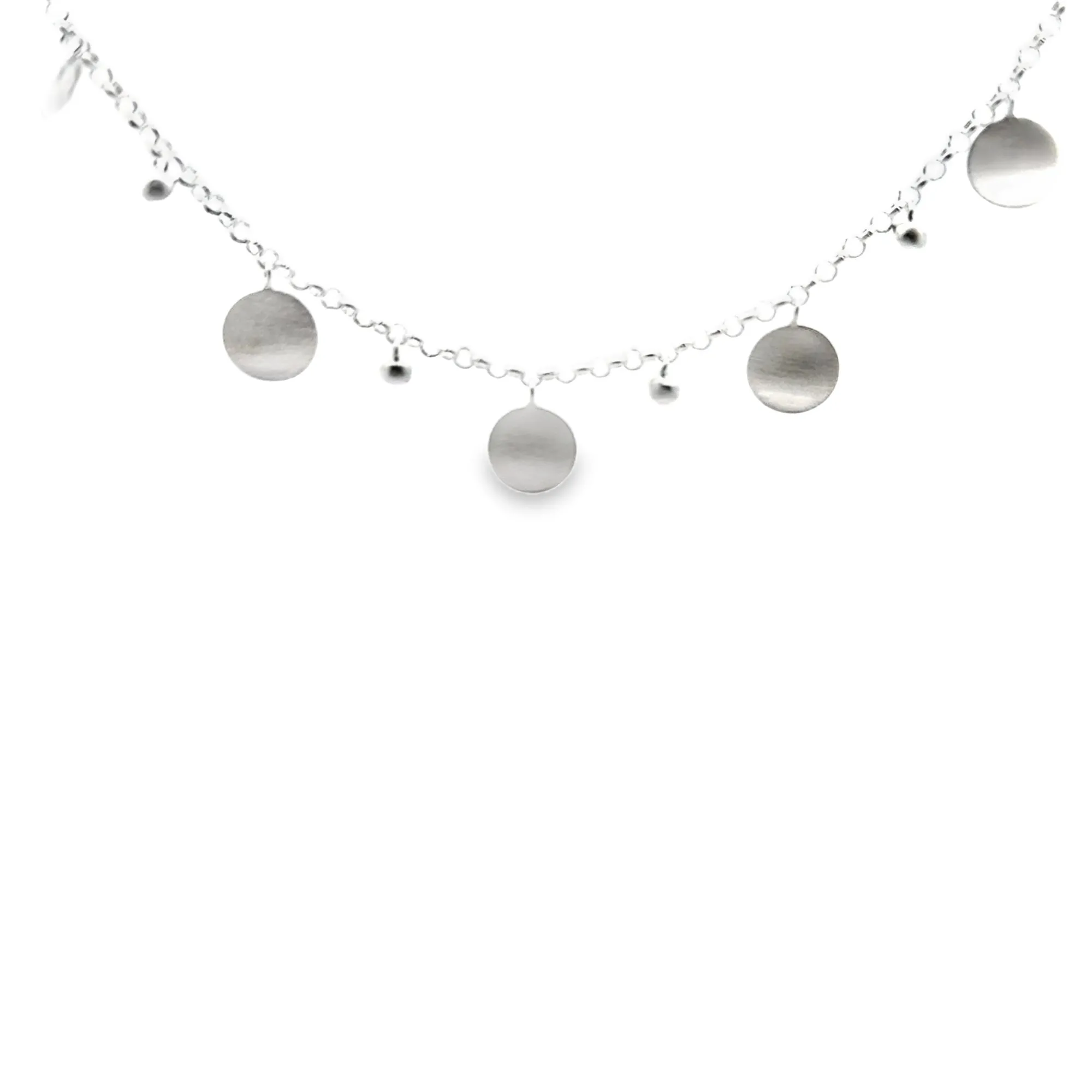 Collana argento opaco