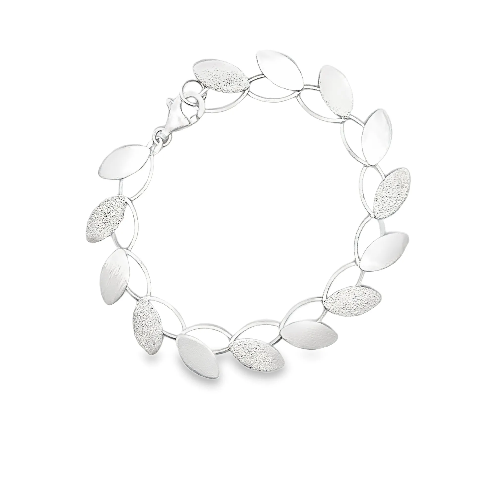 Bracciale in argento, opaco