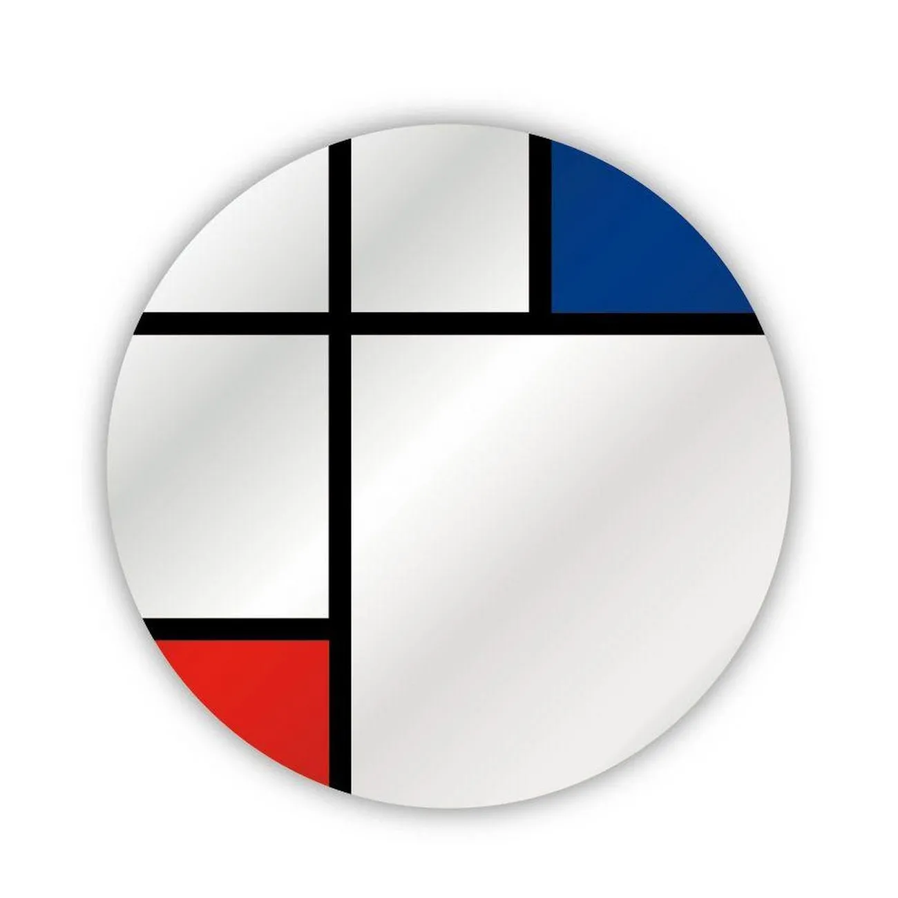 MONDRIAN - Runder Spiegel D40