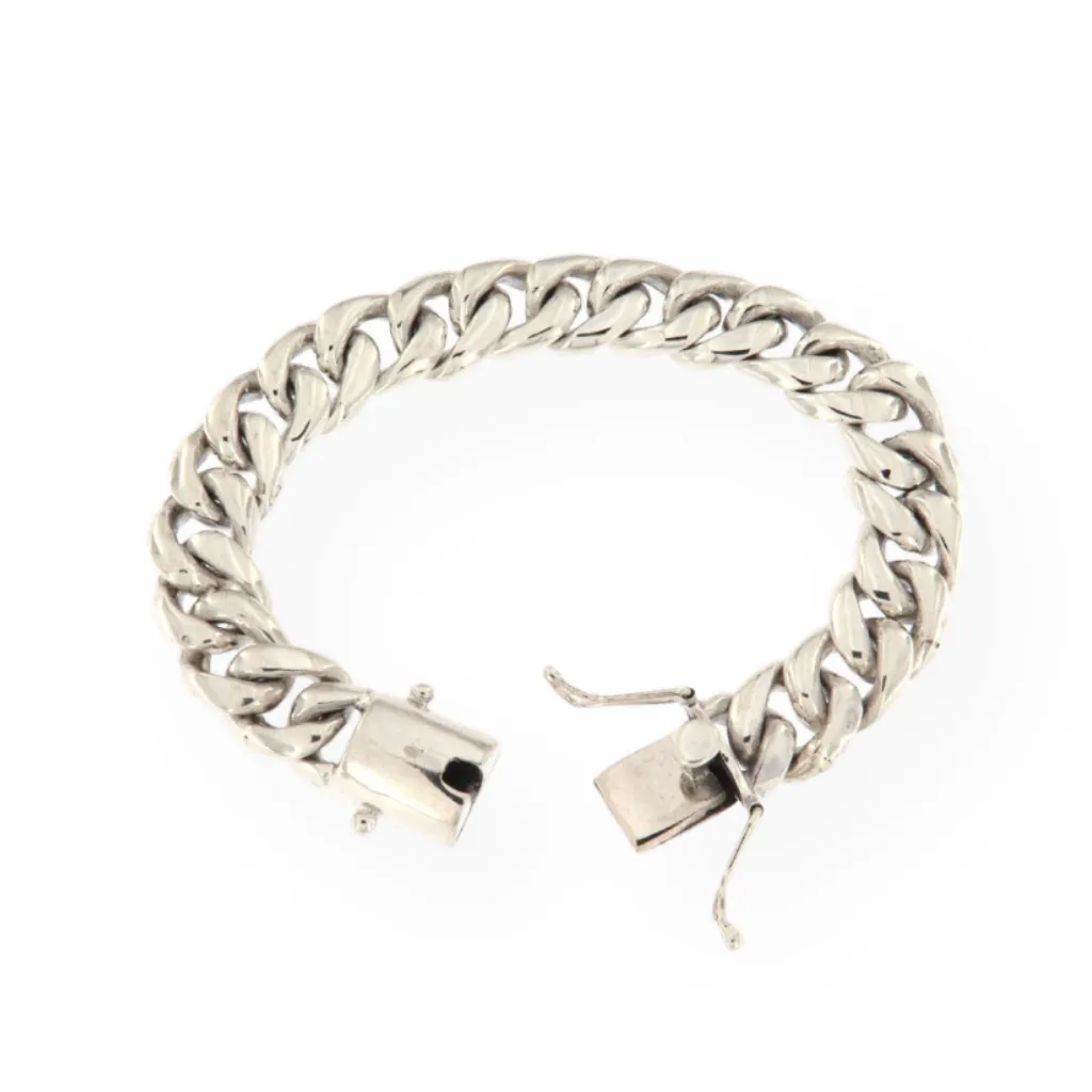 11mm Chain Bracelet in 925 Silver