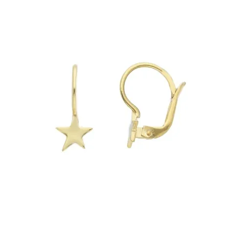 Orecchini Pendente Stella Oro Giallo 9kt