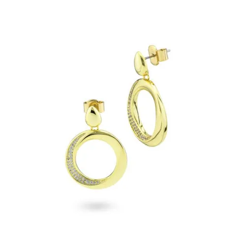 Orecchini pendenti con pavè di zirconi Boccadamo Donna