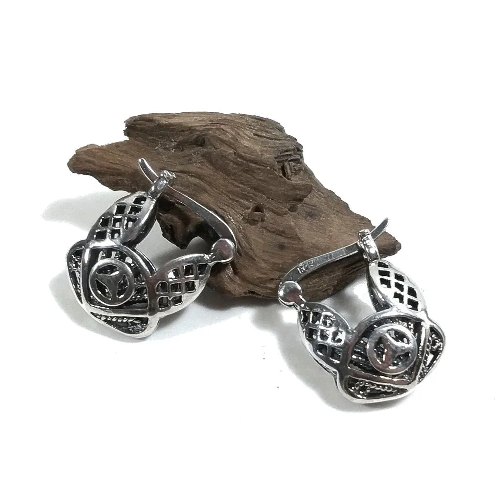 Ethnische OHRRINGE aus 925er Silber mit Glöckchen – PAKUR