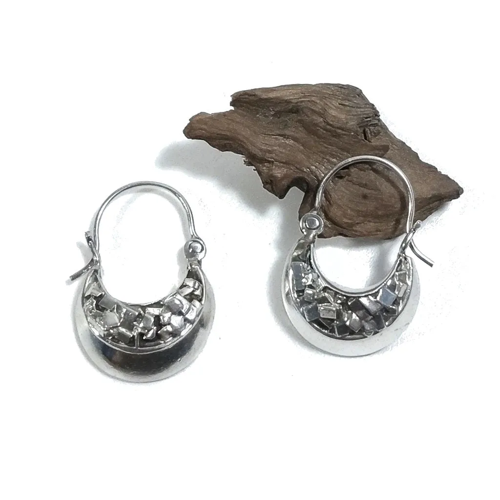 Ethnische Glockenohrringe aus 925er Silber – BANLARPUR