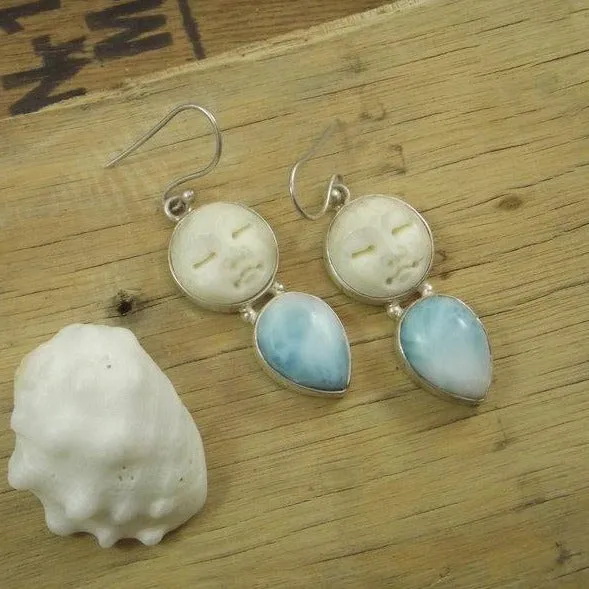 925er Silberohrringe mit Stein - PULAKUNTA