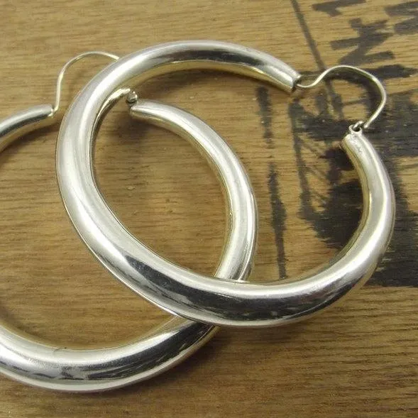 Kreisförmige OHRRINGE aus 925er Silber – OPHELIA