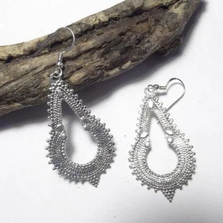 Ethnische Ohrhänger aus 925er Silber - GRAN