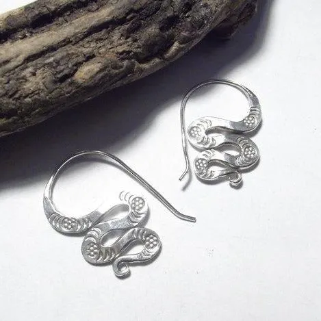 Karen Schlangen-Ohrringe aus 925er Silber