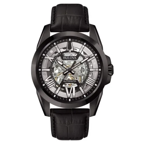 Orologio Bulova Sutton Skeleton 98A304 Nero