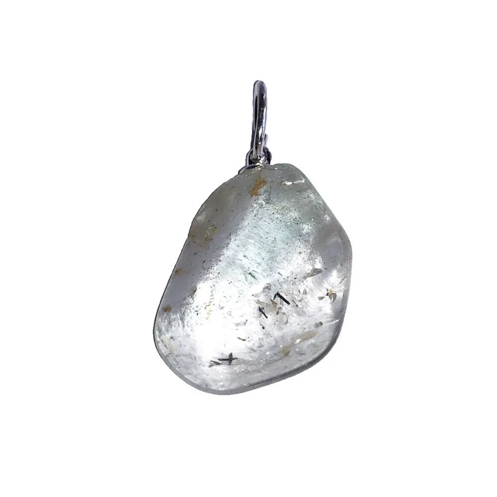 Ciondolo topazio azzurro – Pietra burattata