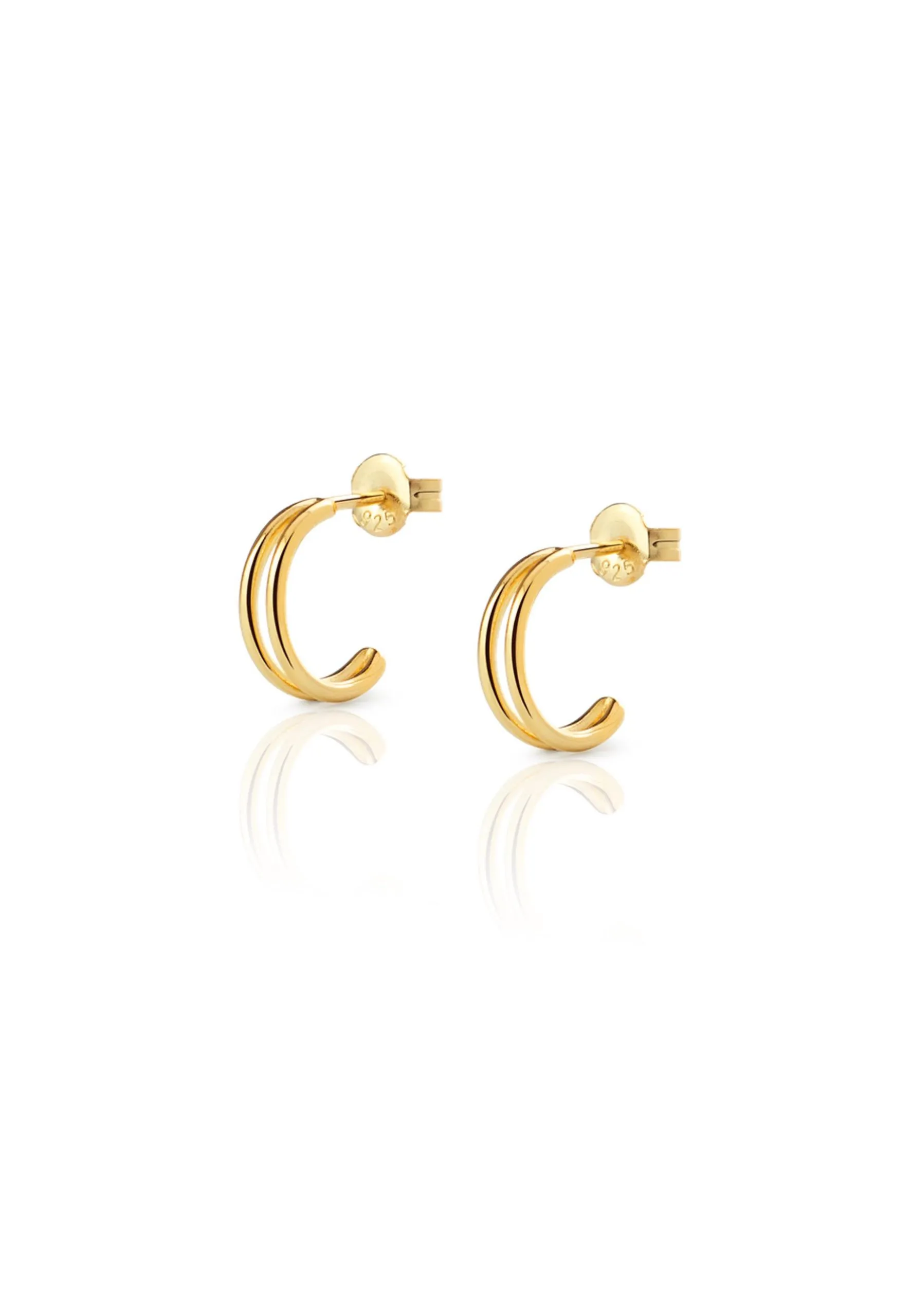 Pendientes DOUBLE HOOP oro