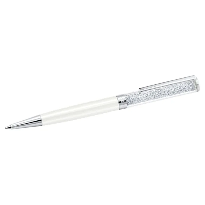 Penna a sfera Crystalline Bianco, Cromato