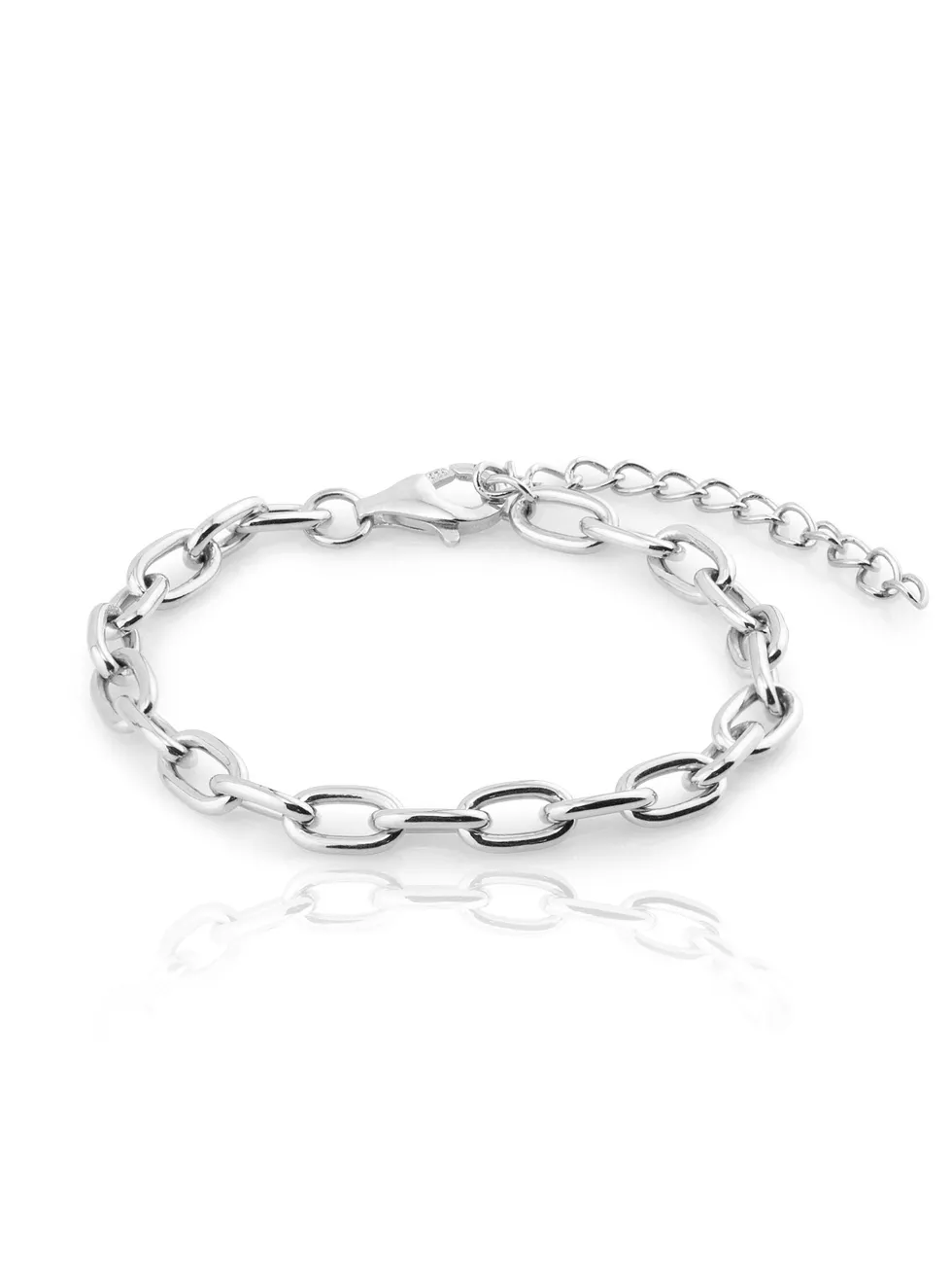 Pulsera BOLD plata