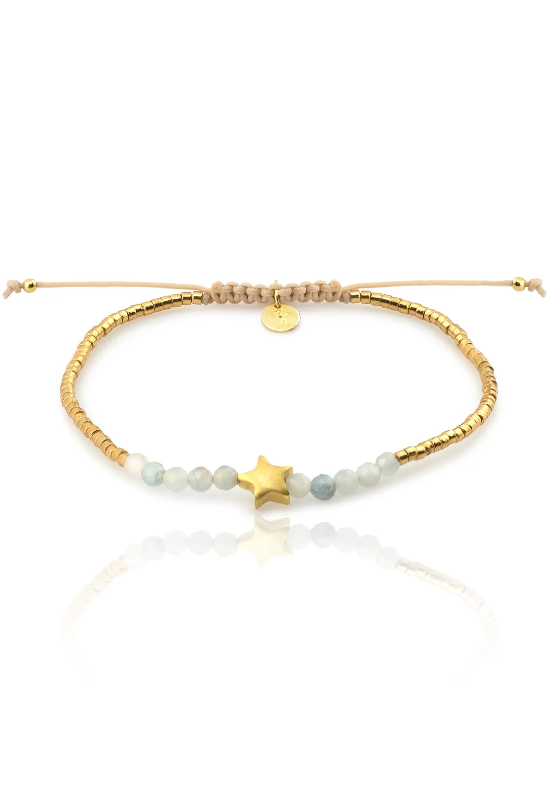 Pulsera AMAZONITA ESTRELLA oro