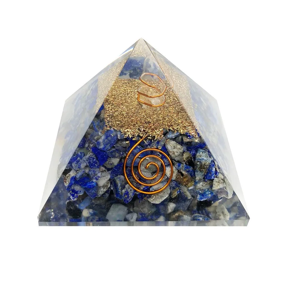 Piramide di Orgonite di Lapislazzuli – Tra 60 e 70 mm