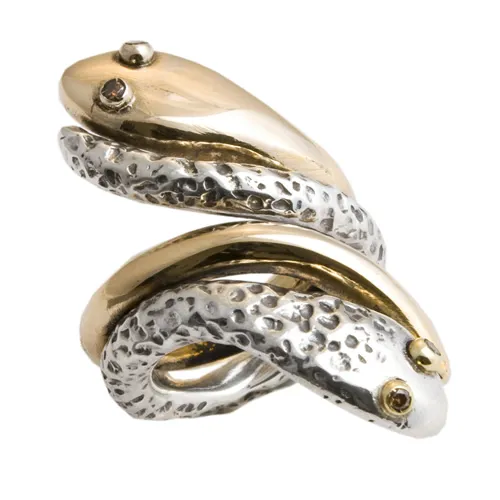 Anello Anaconda - bronzo, argento, oro