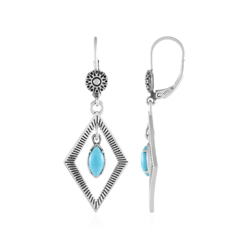 Orecchini in argento con Turchese Sleeping Beauty (Desert Chic)