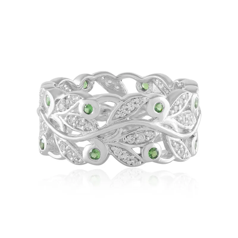 Anello in argento con Tsavorite della Tanzania (de Melo)