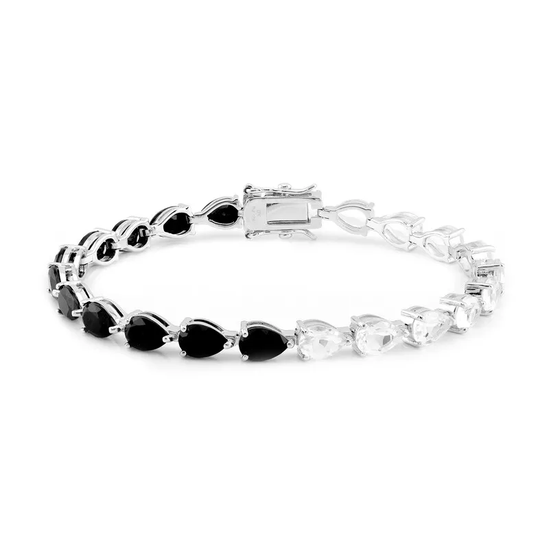 Bracciale in argento con Topazio Bianco