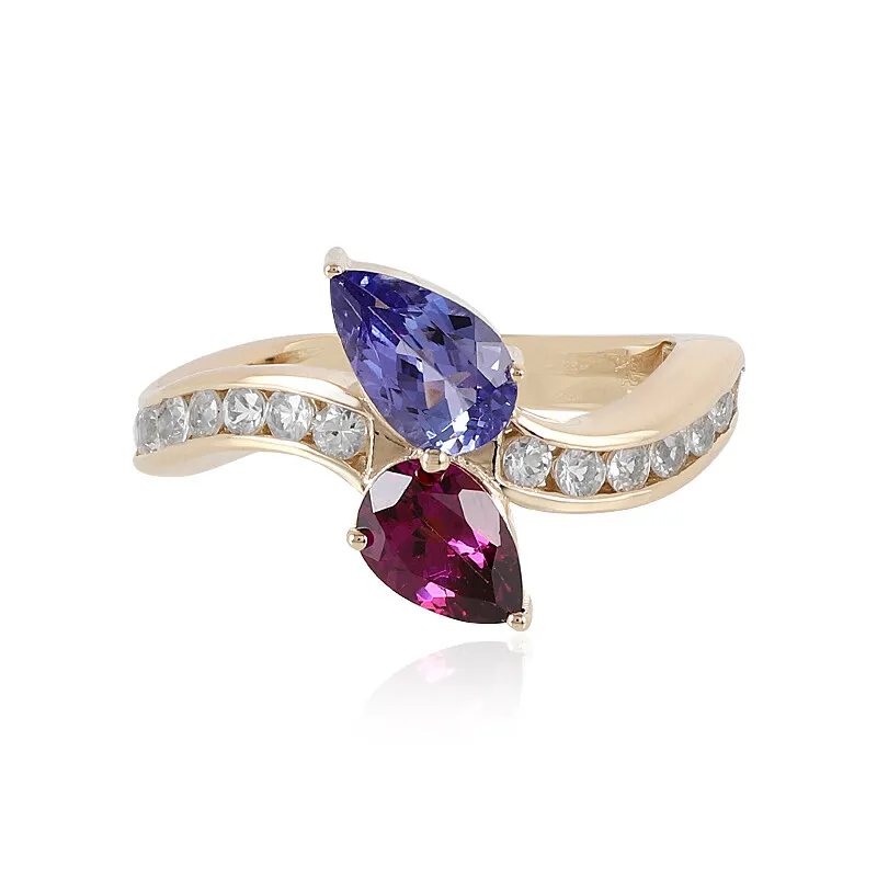 Anello in oro con Tanzanite (Adela Gold)