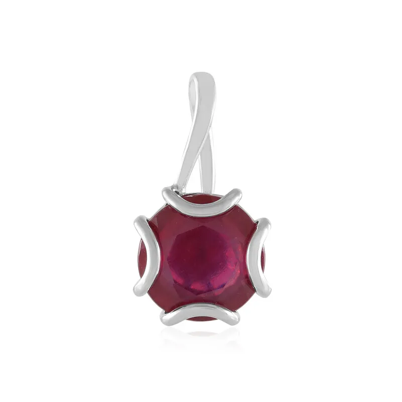 Ciondolo in platino con Rubino del Madagascar