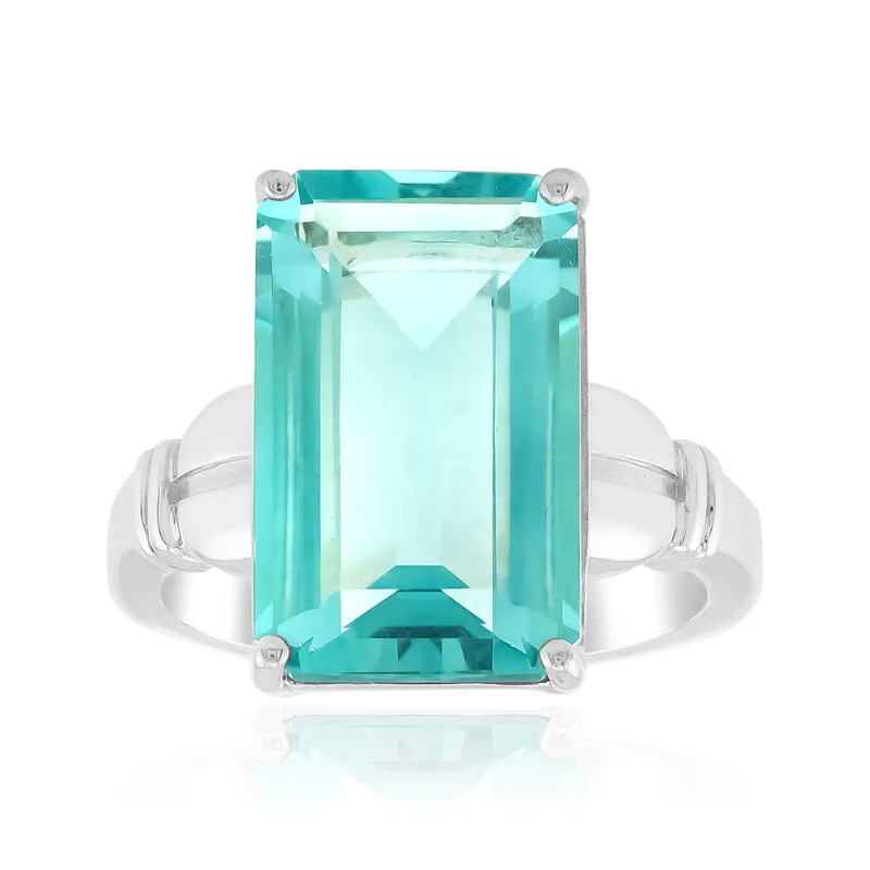 Anello in argento con Fluorite Braldu (Pallanova)