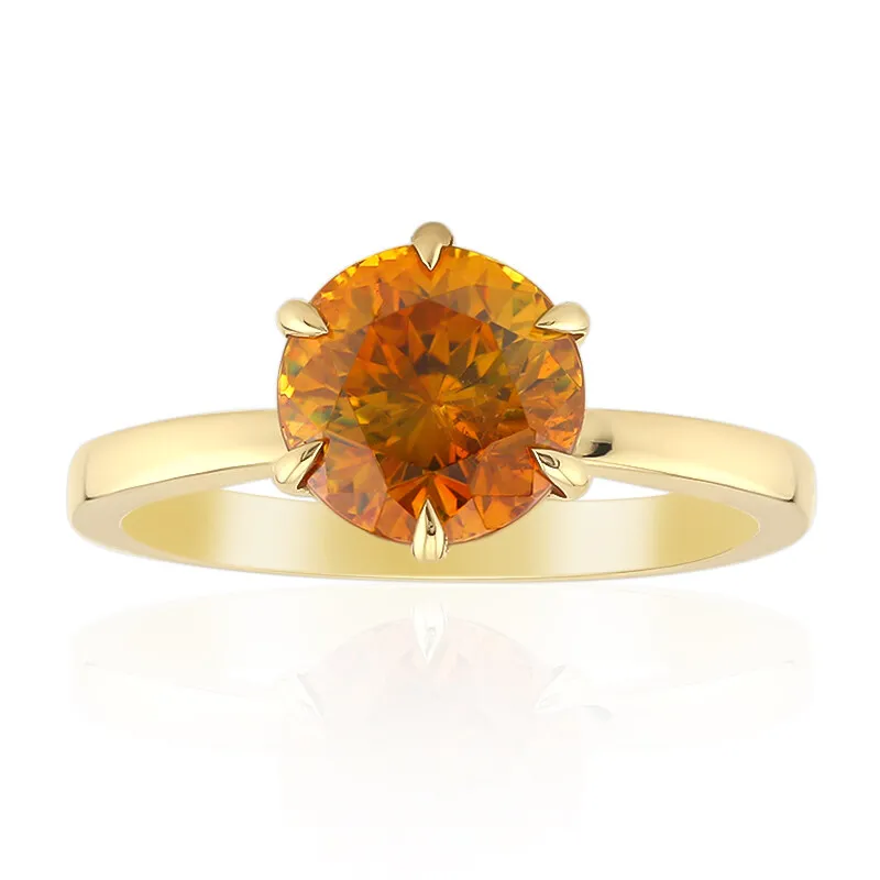 Anello in oro con Sfalerite