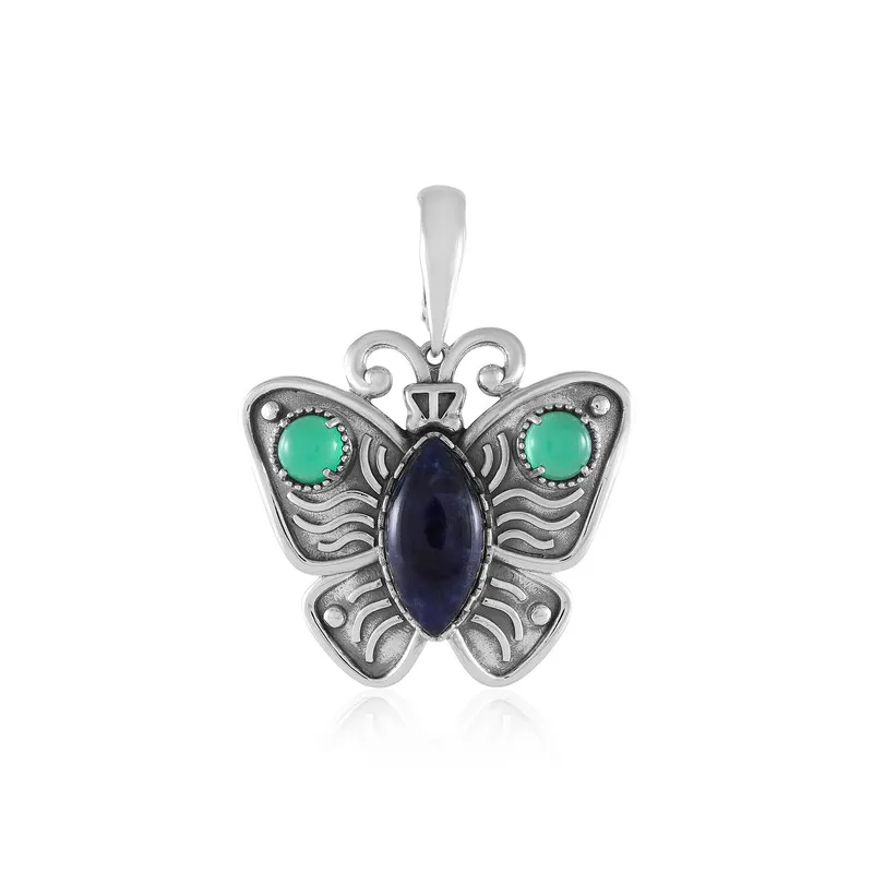 Ciondolo in argento con Sodalite (Desert Chic)