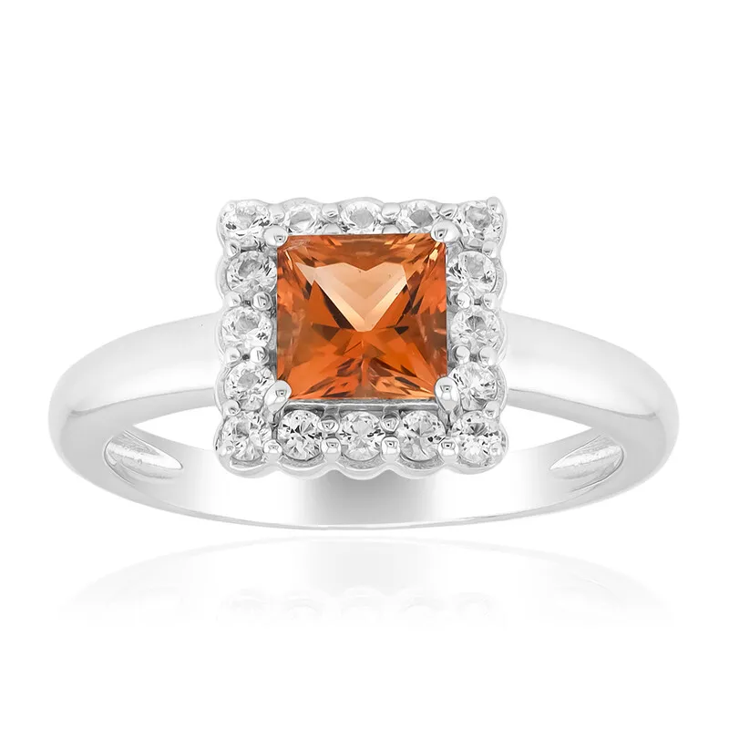 Anello in argento con Topazio Tepetate