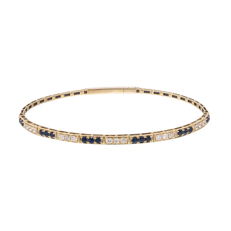 Bracciale in oro con Zaffiro Ceylon Blu (CIRARI)