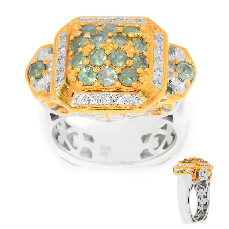 Anello in argento con Alessandrite Brasiliana (Gems en Vogue)