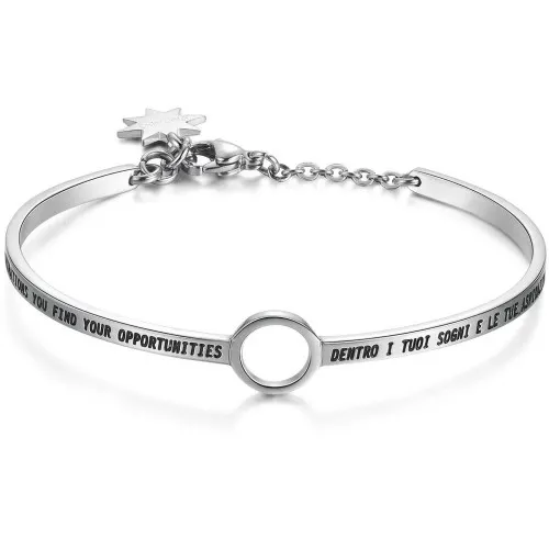 S'AGAPO' SHAE10  Bracciale Rigido con Frase