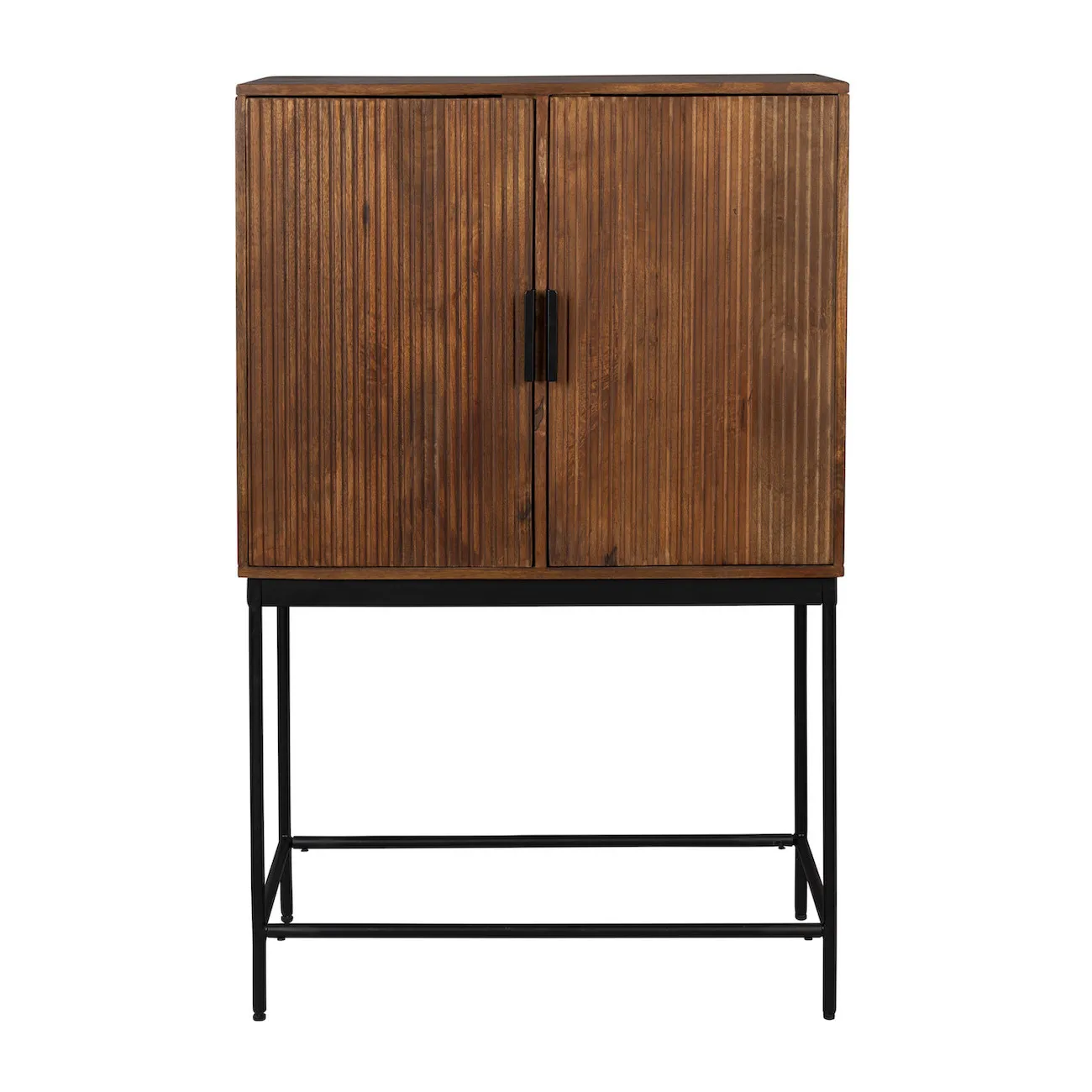 SAROO - Schrank aus Holz und Metall, schwarz