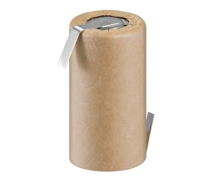 Akku Sub-C 42x22mm 1,2V 2000mAh NiMH mit Lötfahnen