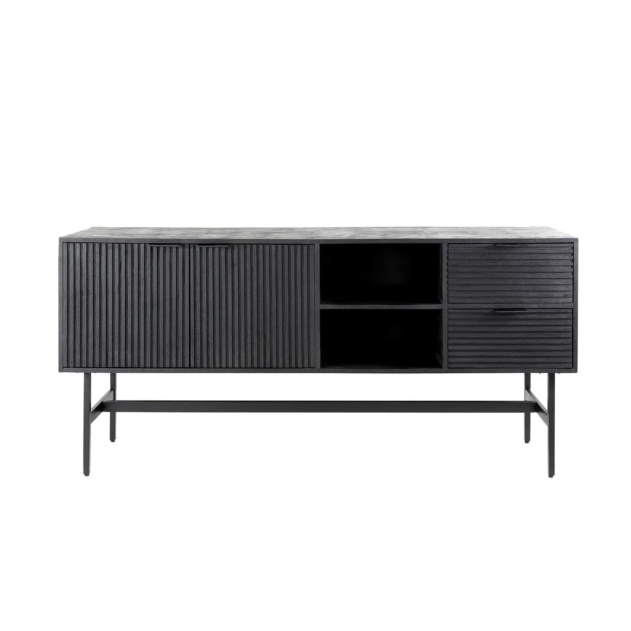 TYLOR - Schwarze Anrichte aus Holz L170 cm