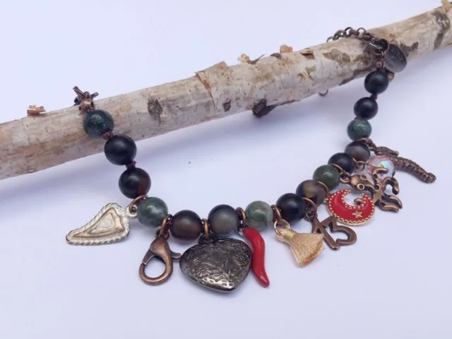 Bracciale della fortuna con pietre dure