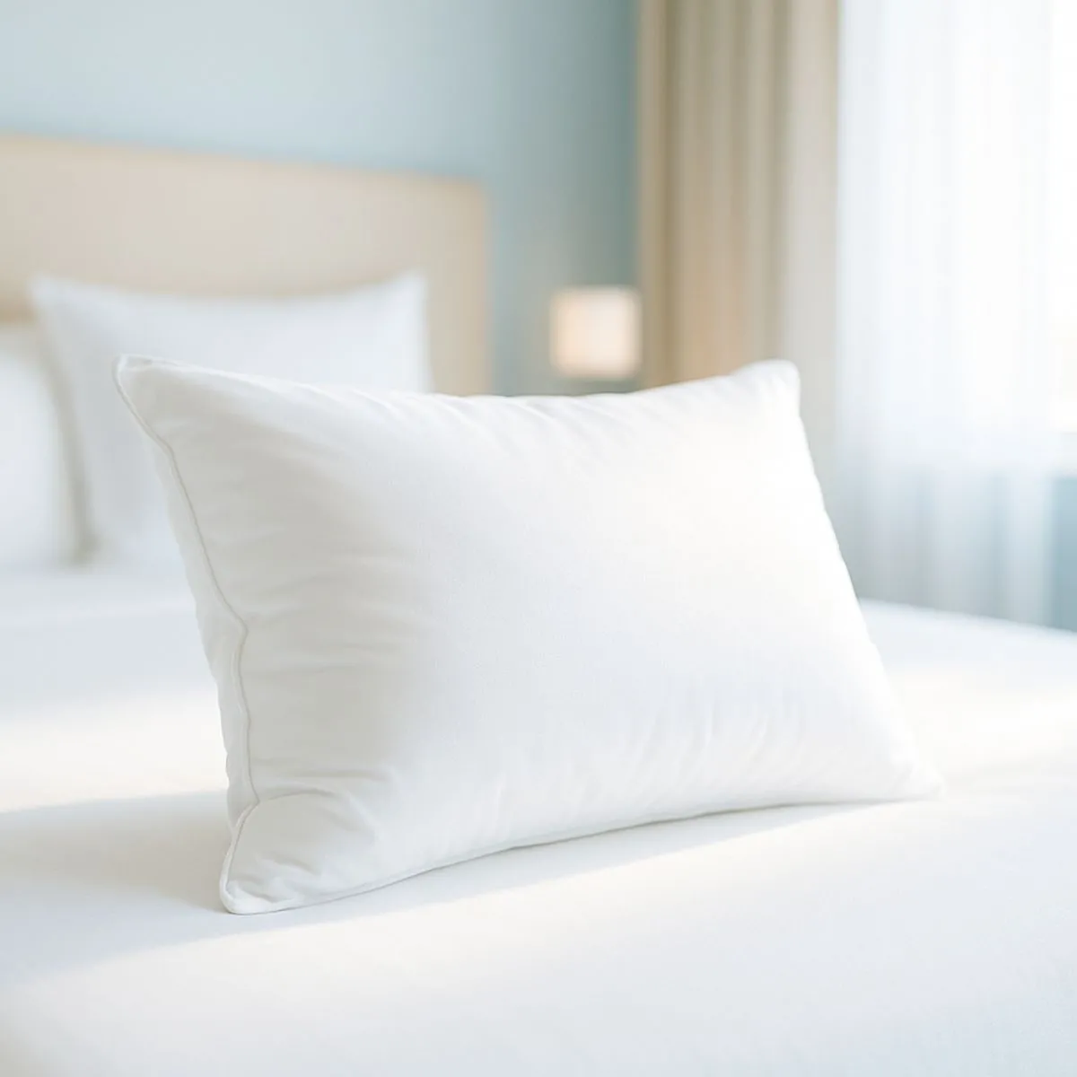 Waschbar-Polster 'Hotel Line' | angenehm weich | Hülle Baumwollperkal | Fülle Polyester-Kugel | verschiedene Größen | Made in Germany