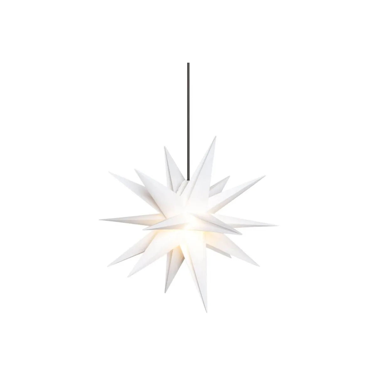 Weihnachtsstern für Außen weiß Ø=65cm 18 Zacken IP44